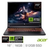 Acer Nitro V16 AI 16" Gaming Laptop | AMD Ryzen 7 260 | 16GB RAM | 512GB SSD | RTX 5060 | Windows 11