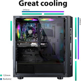 Gaming PC with Intel Core i5 3.90 GHz | 16GB DDR3 | 1TB + 256GB SSD | NVIDIA GT 1030 Graphics | RGB | WiFi 600 and Bluetooth 5 | Windows 11 Pro | Multimedia Computer