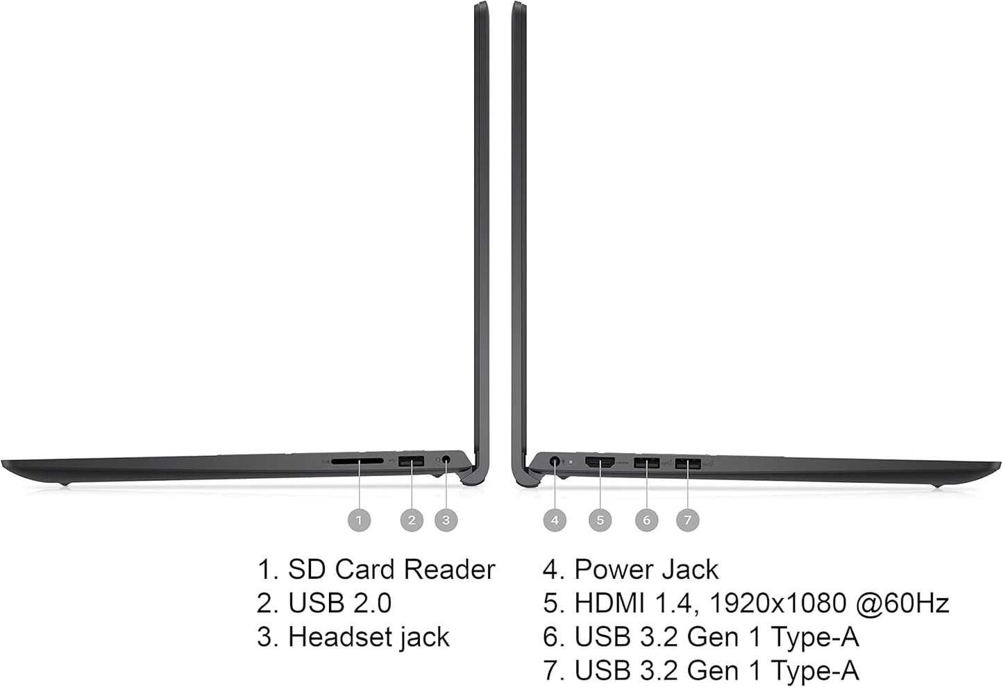 Dell Inspiron 15 laptop — Intel Core i3-1315U, 16GB RAM, 512GB SSD, 15.6-inch Full HD