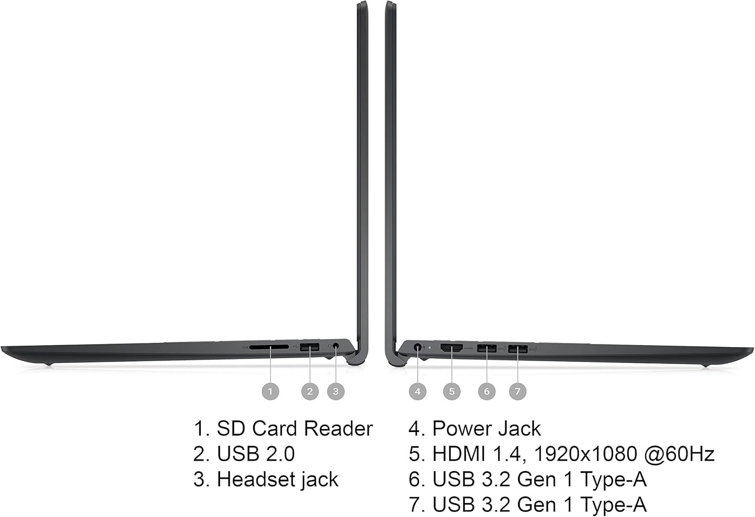 Dell Inspiron 15 laptop — Intel Core i3-1315U, 16GB RAM, 512GB SSD, 15.6-inch Full HD